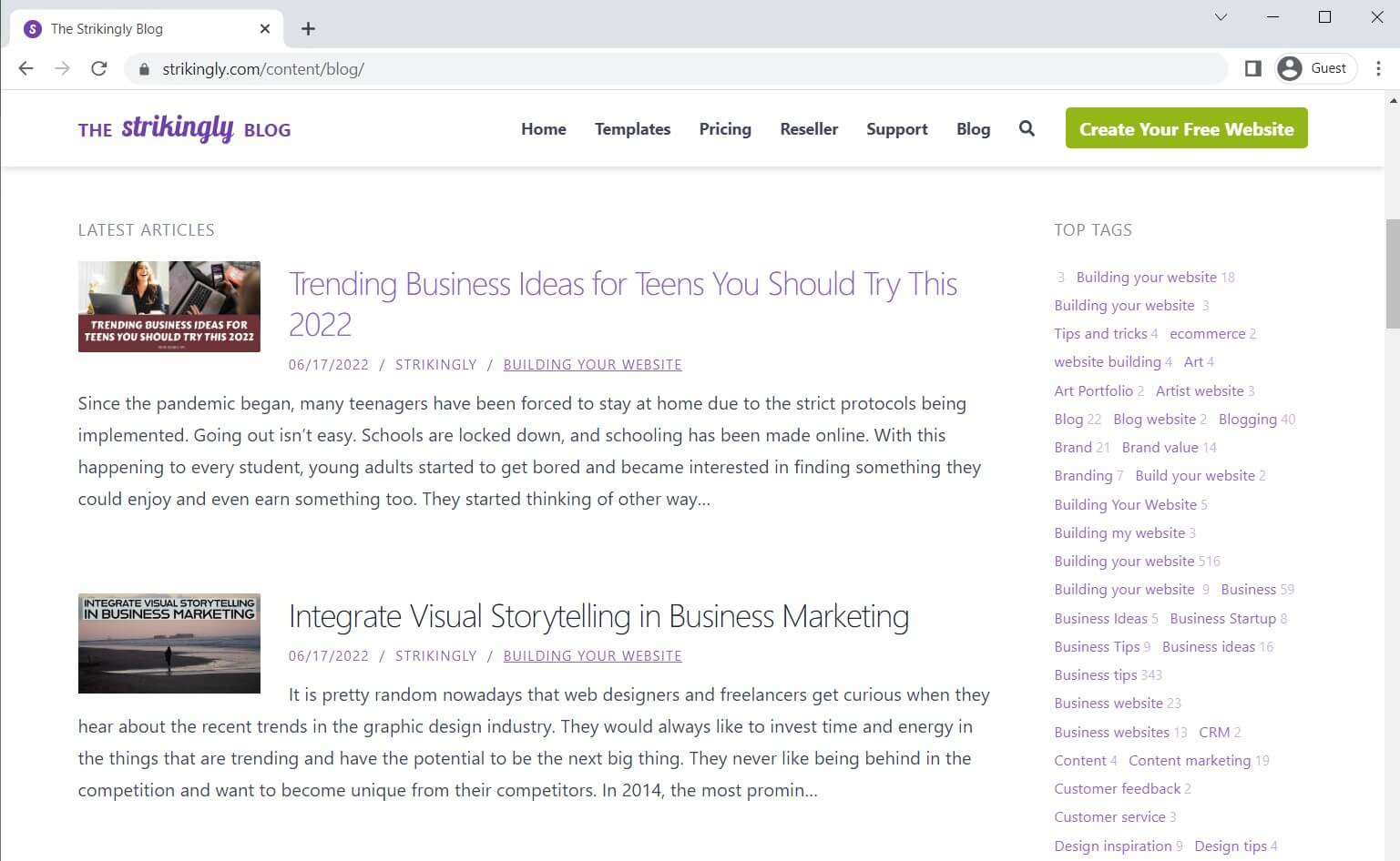 The Strikingly Blog The Strikingly Blog